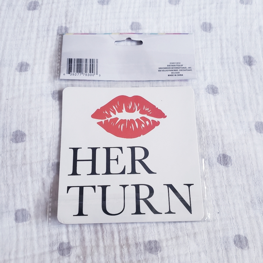 His and Her Turn Double Sided Magnet. NWT. 💋